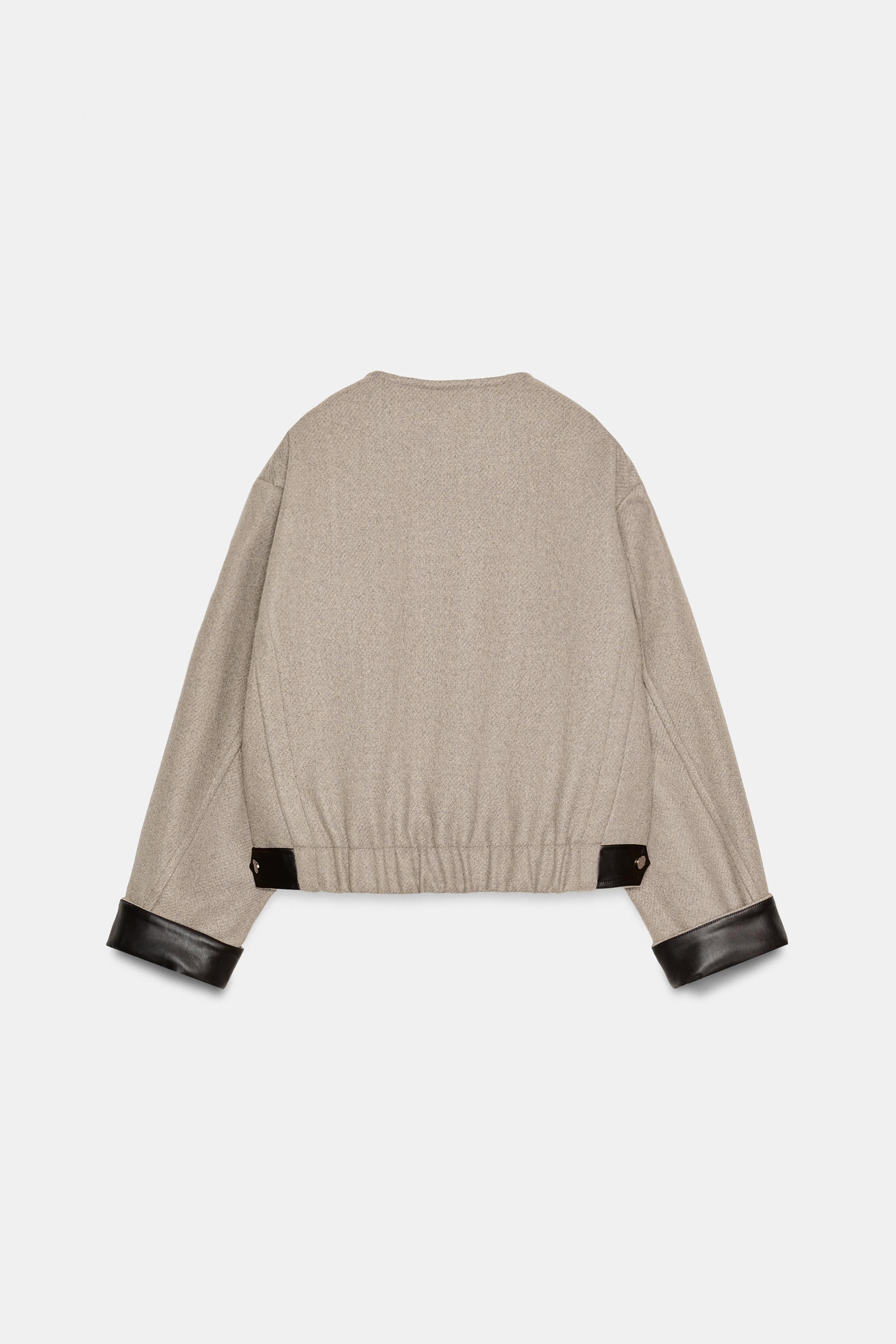 BLOUSON BOMBER FINITIONS MATIÈRE SYNTHÉTIQUE